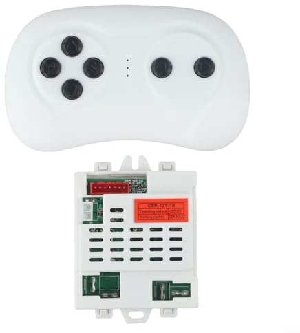 CSR-12T-1B 12V Electric Ride-On Car Remote Control and Receiver Set 2.4G Wireless Controller ABS Metal Construction Standard Size