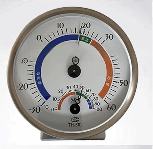 Termómetro de sauna, medidor de temperatura y humedad de acero inoxidable, higrómetro resistente a altas temperaturas para sala de sauna (2)