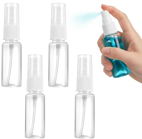 4 Pièces Flacon Spray Vide, Flacon Parfum Vide,100ml Flacon Spray Vide,Vaporisateur Vide, Plastique Transparent Bouteille de Voyage Vide Réutilisables, pour Lotion, Parfum, Shampoing etc