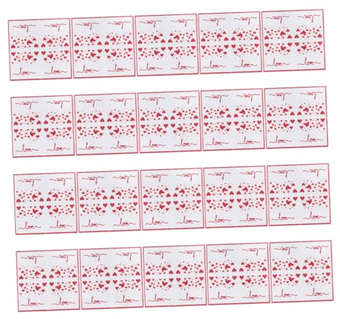 SOPOTUTU 20 Stück Teiliges Valentinstag Servietten mit Love herz motiv Weiche Saugfähige Papierservietten aus Holzfasern für Hochzeiten Jubiläen Verlobungen und Romantische Partys