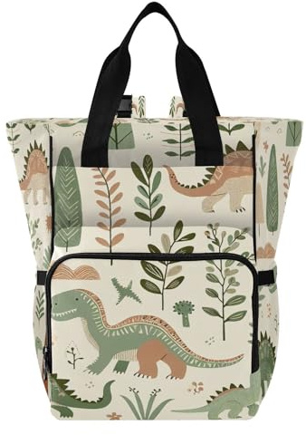 Ttgoth Sac à dos à langer imperméable avec porte-biberons isothermes, sac à dos de voyage multi-poches avec sangles de poussette pour maman et papa