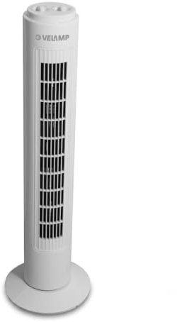 Mach Power Ventilatore a colonna con Timer, 45W, 3 Velocità, Rotazione Automatica 75°, Altezza 73 cm, Design Compatto e Silenzioso, Ideale per Casa e Ufficio
