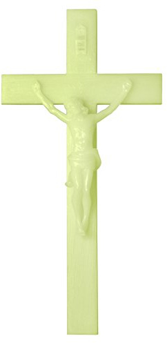Toccare Luminous Catholic Wall Crucifix - Glows in The Dark! (12 x 6)