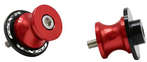 MZ-Store 2pcs CNC Montageständer Racingadapter Bobbins M8*1,5 Ständeraufnahme für GSXR 600 750 1000 (Rot)