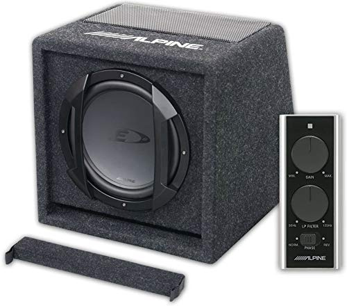 1 Haut-Parleur Actif Compatible avec Alpine SWE-815 avec Caisson de Basses 8 20,00 cm 200 mm 100 Watt rms 300 Watt Max 2+2 ohms Bass Reflex, 1 pièce