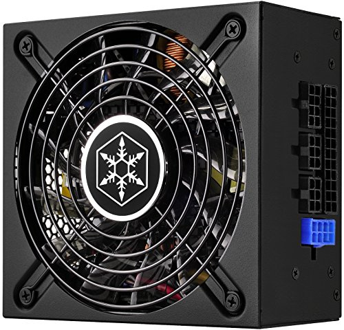 SilverStone Technology SST-SX500-LG v2.1 UK - SFX Serie, 500W 80 Plus Gold flüsterleises PC-Netzteil mit 120 mm-Lüfter, 100% modular