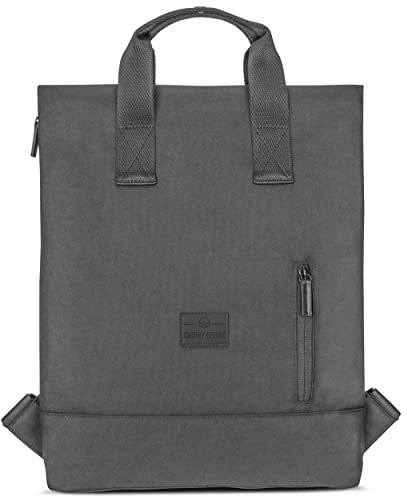 Johnny Urban Rucksack Damen Dunkelgrau - Ivy - Tote Bag Rucksacktasche 2 in 1 Mit Laptopfach für Uni, Arbeit, Büro - 8L - Nachhaltig - Wasserabweisend