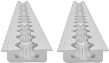 lasiprofi Airlineschiene Flügel Oben, gebohrt 44 x 11,5 mm, 1.500 mm, 2er Set | Zurrschiene | 150 cm | kompatibel mit Fittingen | Silber eloxiert | für Transporter, Wohnwagen, Sprinter UVM. | 1,5 m