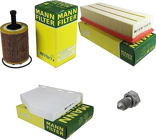 EISENFELS Filter Set Inspektionspaket erstellt mit MANN-FILTER Ölfilter HU 719/7 x, Luftfilter C 35 154, Innenraumfilter CU 2939, Verschlussschraube