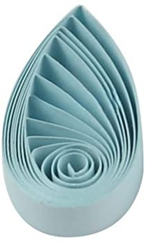 ODETOJOY Pestal Papierstreifen für Origami-Papierstreifen, 3 mm, Seablue, einfarbig, Origami-Papierstreifen, 0,5 cm, Hellblau Nr. 12