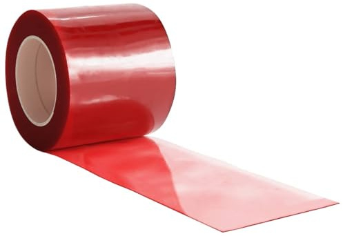 vidaXL Türvorhang Rot 200x1,6 mm 25 m PVC