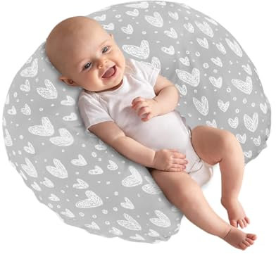 Nursing Pillows Breastfeeding Pillows Breast Feeding Pillow Baby 100% Cotton Maternity Nursing Pillow Soft Baby Nursing Pillow Cover Washable Breastfeeding Pillowcase for Newborn Back Support Feeding