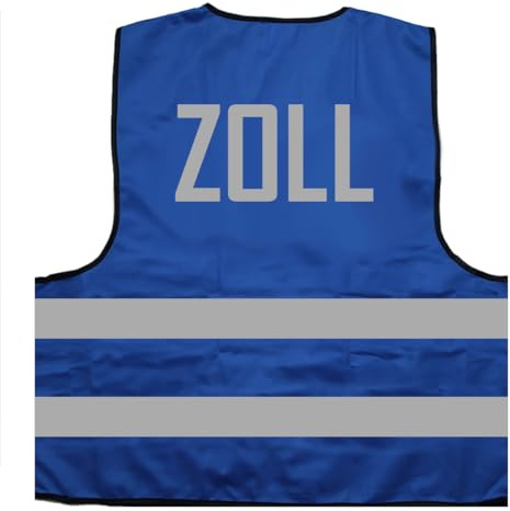 Zoll Warnweste BZW. Signalweste mit reflektierendem Aufdruck ID: 1175