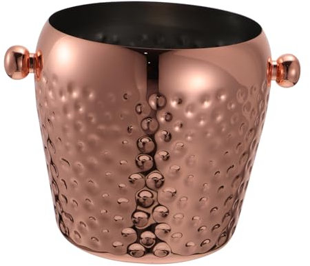 Mikinona Stainless Steel Wine Bottle Bucket Ice Buckets for Parties Elegant Red Wine