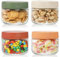 4 Pack 10oz/300ml Glass Jar with Airtight Lid,Small Food Storage Containers with Lids,Overnight Oats Jars, Mason Salad jars, Candy Canning Jars for Food Prep, Spice, Snacks, Jam, Beans, Kitchen
