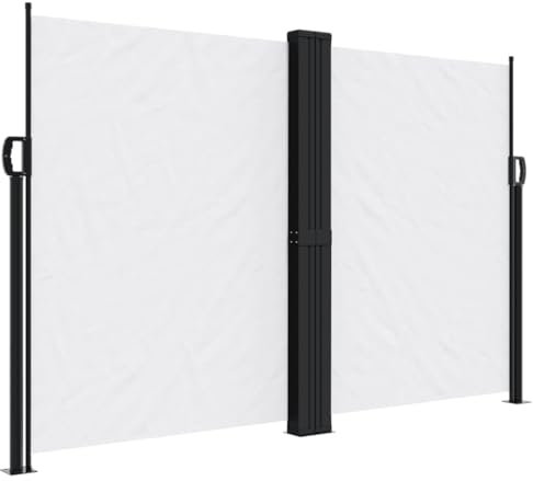 vidaXL Tenda da Sole Laterale Retrattile Bianco 160x600 cm