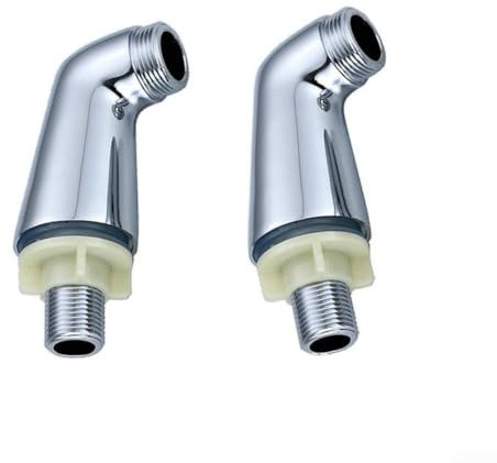 Deck Mounted Chrome Bath Filler Shower Mixer Tap Legs Extension, Polished Finish, Converts Wall Mounted Taps