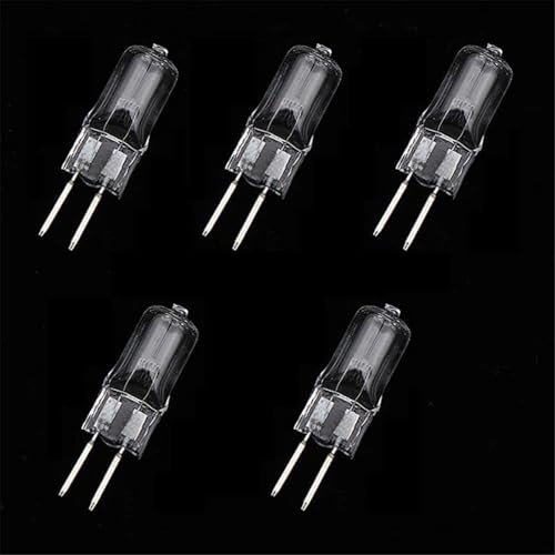 DLEDMOP 5PCS 35W GY6.35 Light Bulb JC Type GY6.35 Bi-pin Base AC/DC 75W 12V Dimmable Warm White 2700K 20W