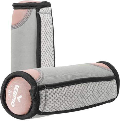 PATIKIL Handgewichte für Frauen Männer 4 Pfund insgesamt (je 2 Pfund) Weiche Hanteln mit Riemen Gehgewicht-Set für Laufen Training Aerobic Jogging, Orange