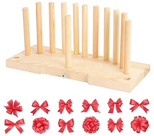 Schleifenmacher für Bänder, Weihnachtskränze, Holzschleifenmacher-Werkzeug für Weihnachtsschleifen, Haarschleifen, Erstellen von Geschenkschleifen, Partydekorationen, Korsagen