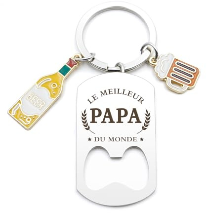 Bluckincle Cadeau Papa,Porte Clef Papa,Cadeau Pere,Futur Papa,Cadeau Papa Noel,Cadeau Beau Pere,Don Papa,Jeune Papa,Meilleur Papa