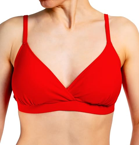 Aquarti Bikini Top Donna – Reggiseno da Bagno Comodo, Coppe A–D, Vari Colori e allacciature, Stile Senza Tempo