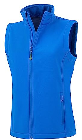 Result Genuine Recycled Womens/Ladies Softshell Printable Body Warmer (XXL) (Royal Blue)