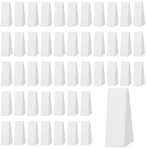 Nail Art Sponges, 48 Pcs Nail Art Sponge Triangle Shape Gradient Soft White Nails Cosmetic Sponges Wedges for DIY Crafts