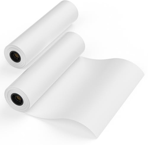 Wide Format Paper 36 x 150',2 Rolls Plotter Paper for CAD Printing on Wide Format Ink Jet Printers，20lb 2Core CAD Bond Rolls