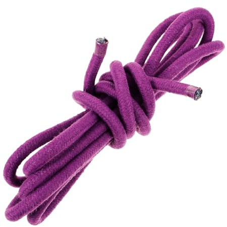 Garneck Cuerda Saltar Niños de Algodón para Gimnasia Multifunción Diseño Púrpura Cómodo y Mejora la Flexibilidad en Sesiones de Entrenamiento