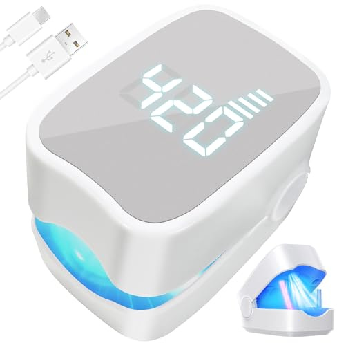 BOYUNSHI Nail Fungus Laser Device with Time Display 7 Minute Anti Fungal Nail Treatment for Toenails & Fingernails, 940nm Infrared Light 500nm Blue Light