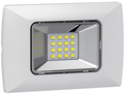Electron Lampada di emergenza LED, montaggio a incasso per scatola 503, universale, dimensioni standard per scatola 3 moduli, autonomia fino a 3 ore, batteria interna, luce fredda 6400K