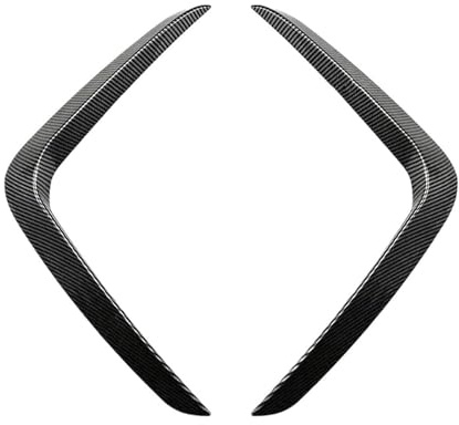 Auto Frontspoiler Lippe Frontstoßstange Lip Splitter Grill Spoiler Abdeckung Air Vent Wind Messer Tuning Für BMW X3 X4 G01 G02 G05 Sport 2018-2023(22-23 Carbon Look)
