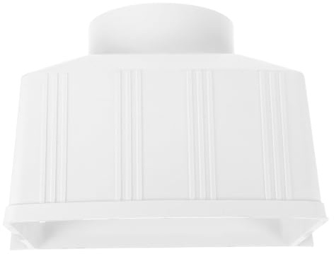 Tubo di Scarico per Piovana in Pvc Bianco, Rettangolare | Grondaia Quadrata, Accessorio per Villa e Shed, Drenaggio, Installazione Semplice