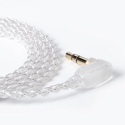 KZ ZST 0.75mm 2 pin Upgrade Silver Plate Replacement Earphones Cable for KZ Earphones (silver)