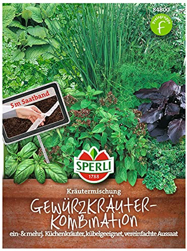 84800 Sperli Premium Kräutersamen Set | 8 Kräuter | Küchenkräuter Set | Samen Kräuter | Kräuter Set | Samen Set | Küchenkräuter Samen