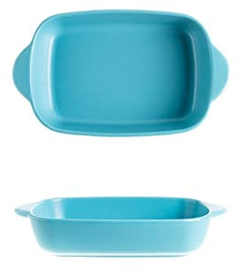 cooking teglia forno Cassetto da forno in ceramica rettangolare formaggio binaurale formaggio risotto piatto da forno piatto microonde western food bowl forno forno riso da forno da forno 2 pezzi tegl