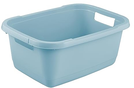 keeeper Bac à Linge, Plastique Résistant, 32 L, Aenna, Nordic Blue