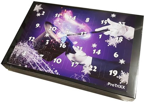 ProTriXX Adventskalender + 10€ Coupon, Magische Weihnachten - Jedes Türchen ein neuer Zaubertrick, Inkl 6 liebevoll verpackte Zauberartikel-Geschenke, Weihnachtskalender für Jugendliche und Erwachsene
