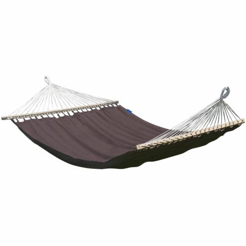Potenza Outdoor Medelin Stabhängematte Hängematte 215 x 140 cm, Belastbarkeit bis 160 kg I Boho Doppelhängematte XXL