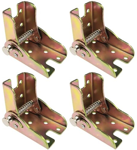 4 PCS 90 Degree Self Locking Foldable Hinges,Folding Table Legs,Support Brackets
