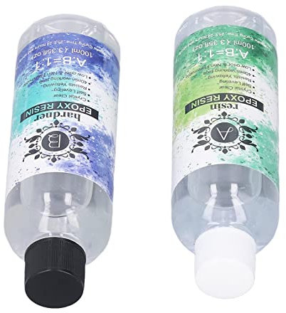 Clear Art Kit de Resina Autodesespumante, Alta Transparencia, Respetuoso con el Medio Ambiente, Revestimiento de Resina Epoxi de 100 Ml para Manualidades con Pegamento, Artesanía