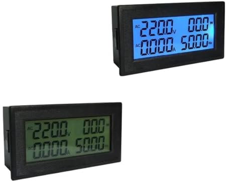 AC 20A 100A 200A Volt Amp Tester da pannello LCD Digitale Voltmetro Amperometro Tensione Corrente Mete Frequenza Energia AC60-500V (Color : AC1000A(Split))