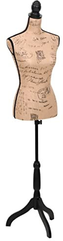 Damenbüste Schneiderpuppe Büste Torso Angezogen Mannequin Jute
