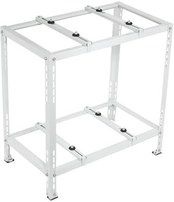 PATIKIL Double Levels Ground Stand for Mini Split Air Conditioners, AC Support Bracket Holder Base for 9000 to 18000 BTU Condenser AC Heat Pump System, 480lbs