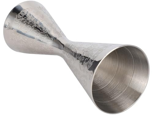 Akozon Jigger en Acier Inoxydable marqué à Double Mesure 30 Ml/45 Ml pour un Mélange simplifié de Cocktails, Accessoires de Bar et de Vin Haut de Gamme