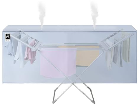 Aspect Heated Clothes Airer Cover Fold out winged Indoor | Clothes Drying Rack | Low Running Cost Airer 12M drying space | Speed Drying (Heated AIrer Cover)
