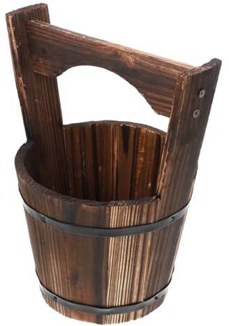 HEMOTON Blumentopf Aus Naturmaterial Pflanzgefäße Für Gemüse Gartenbedarf Blumentöpfe Für Außenbereich Kleiner Pflanztopf Für Sukkulenten Vintage-Stil Pflanzkübel Für Balkon Und
