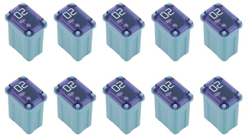 VGOL 10pcs 20A Fusibles de Cartucho Micro para Coche Minifusibles para Camión SUV Todoterreno 10x15x6mm