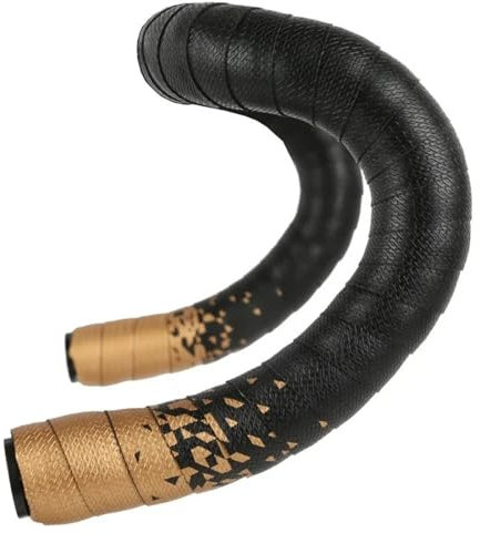 DKJAHSEK Fahrrad Lenkerband Stoßdämpfendes Fahrradlenkerband PU Eva Rennrad Lenkerband Anti-Rutsch-Fahrradzubehör Für Rennrad Und Urban Cycling(Gold)